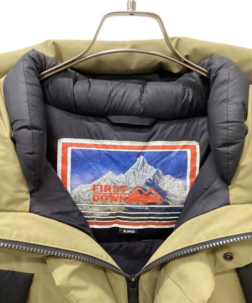 FIRST DOWN（ファーストダウン）FIRST DOWN (ファーストダウン) ダウンジャケット カーキ サイズ:XLARGEの古着・服飾アイテム
