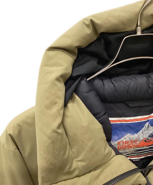 FIRST DOWN（ファーストダウン）FIRST DOWN (ファーストダウン) ダウンジャケット カーキ サイズ:XLARGEの古着・服飾アイテム