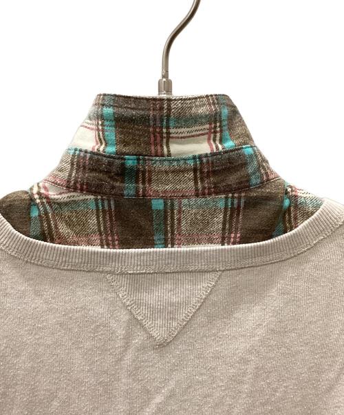 Ne-net by Issey Miyake（ネネットバイイッセイミヤケ）Ne-net by Issey Miyake (ネネットバイイッセイミヤケ) デコンストラクト スウェットシャツ ベージュ サイズ:2の古着・服飾アイテム