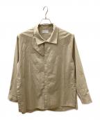 RYO TAKASHIMAリョウタカシマ）の古着「Oversize standcollar slit shirt」｜ベージュ