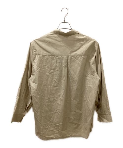 RYO TAKASHIMA（リョウタカシマ）RYO TAKASHIMA (リョウタカシマ) Oversize standcollar slit shirt ベージュ サイズ:Lの古着・服飾アイテム