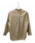 RYO TAKASHIMA (リョウタカシマ) Oversize standcollar slit shirt ベージュ サイズ:L：10000円