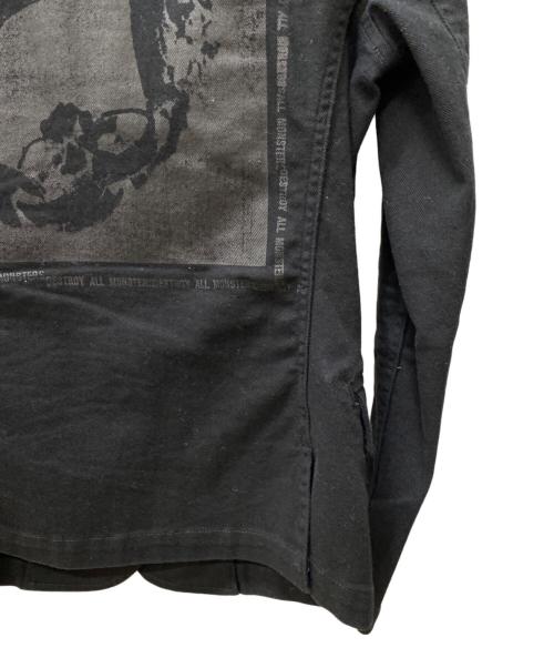 hysterics（ヒステリックス）hysterics (ヒステリックス) skull print jacket ブラック サイズ:Freeの古着・服飾アイテム