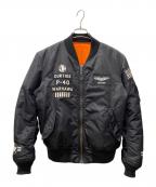 AVIREXアヴィレックス）の古着「MA-1ジャケット」｜ブラック