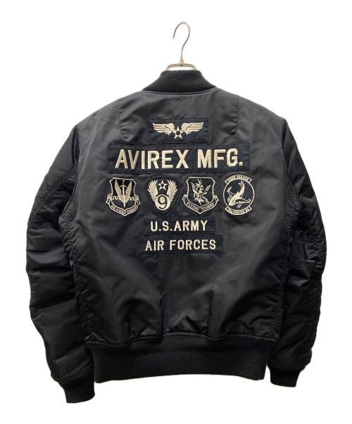 AVIREX（アヴィレックス）AVIREX (アヴィレックス) MA-1ジャケット ブラック サイズ:Lの古着・服飾アイテム