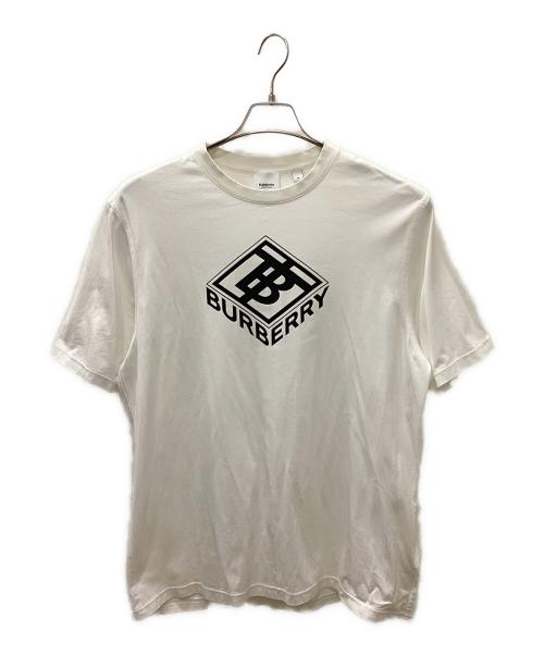 BURBERRY LONDON（バーバリーロンドン）BURBERRY LONDON (バーバリーロンドン) LOGO GRAPHIC COTTON T-SHIRT ホワイト サイズ:Mの古着・服飾アイテム