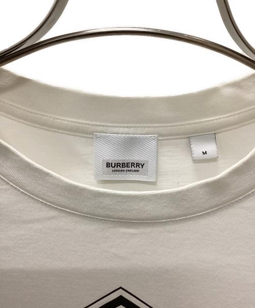 BURBERRY LONDON（バーバリーロンドン）BURBERRY LONDON (バーバリーロンドン) LOGO GRAPHIC COTTON T-SHIRT ホワイト サイズ:Mの古着・服飾アイテム