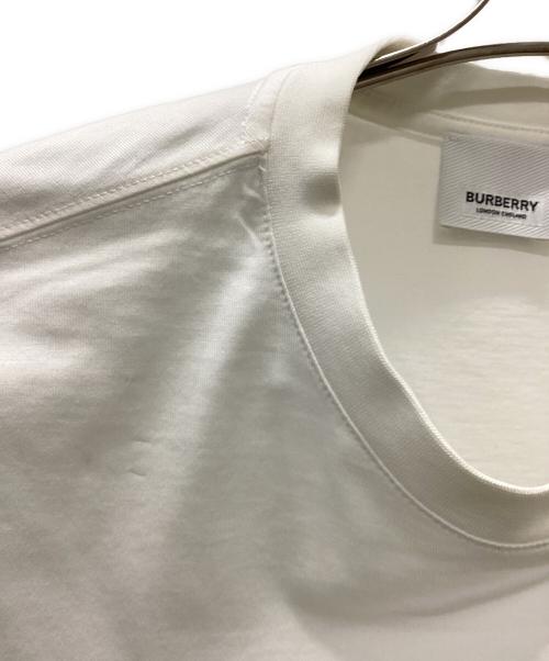 BURBERRY LONDON（バーバリーロンドン）BURBERRY LONDON (バーバリーロンドン) LOGO GRAPHIC COTTON T-SHIRT ホワイト サイズ:Mの古着・服飾アイテム