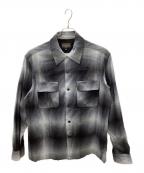 PENDLETONペンドルトン）の古着「オンブレ チェック フランネル シャツ」｜グレー