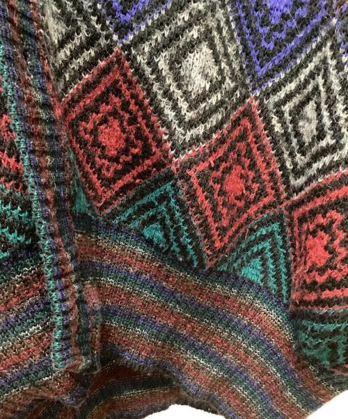 missoni（ミッソーニ）MISSONI (ミッソーニ) モヘア混ダイヤ柄ニットカーディガン マルチカラー サイズ:表記無しの古着・服飾アイテム
