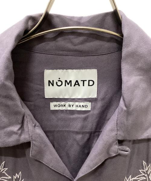 NOMA t.d.（ノーマティーディー）NOMA t.d. (ノーマティーディー) パームツリーエンブロイダリーシャツ ラベンダー サイズ:3の古着・服飾アイテム