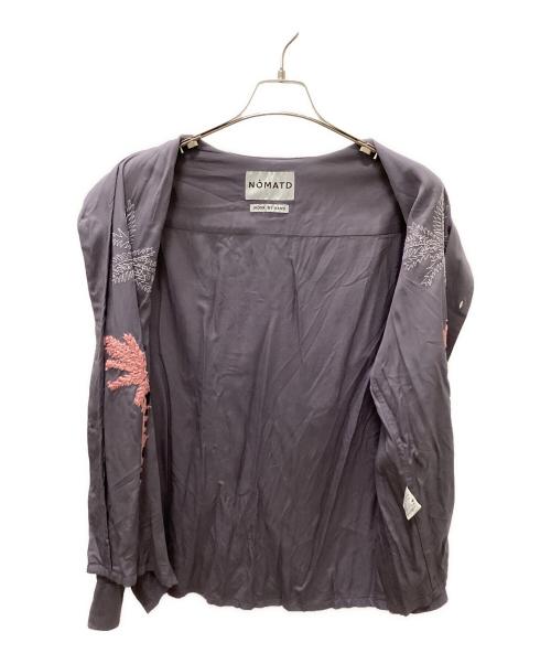 NOMA t.d.（ノーマティーディー）NOMA t.d. (ノーマティーディー) パームツリーエンブロイダリーシャツ ラベンダー サイズ:3の古着・服飾アイテム