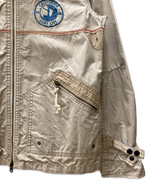 AVIREX（アヴィレックス）AVIREX (アヴィレックス) クラシック ビーチ カスタムジップジャケット ベージュ サイズ:XLの古着・服飾アイテム