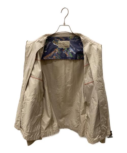 AVIREX（アヴィレックス）AVIREX (アヴィレックス) クラシック ビーチ カスタムジップジャケット ベージュ サイズ:XLの古着・服飾アイテム