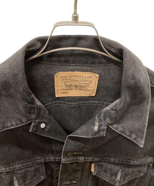LEVI'S（リーバイス）LEVI'S (リーバイス) 90's 70606 3rd後染めデニムジャケット ブラック サイズ:Ｌの古着・服飾アイテム