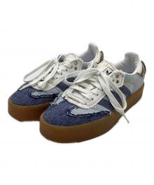 adidas Originals×atmos pink（アディダスオリジナル×アトモスピンク）の古着「WMNS SAMBAE "STACKED DENIM"」｜FTWWHT/MESA/GUM3