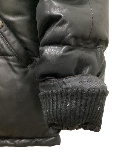 AVIREX（アヴィレックス）AVIREX (アヴィレックス) レザーダウンジャケット ブラック サイズ:Mの古着・服飾アイテム