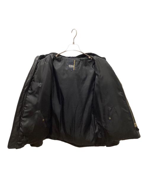 AVIREX（アヴィレックス）AVIREX (アヴィレックス) レザーダウンジャケット ブラック サイズ:Mの古着・服飾アイテム