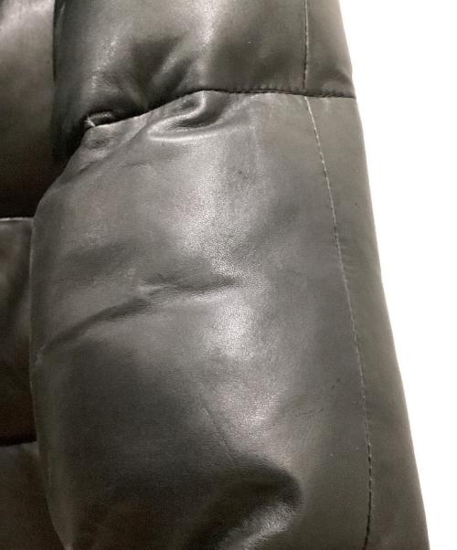 AVIREX（アヴィレックス）AVIREX (アヴィレックス) レザーダウンジャケット ブラック サイズ:Mの古着・服飾アイテム