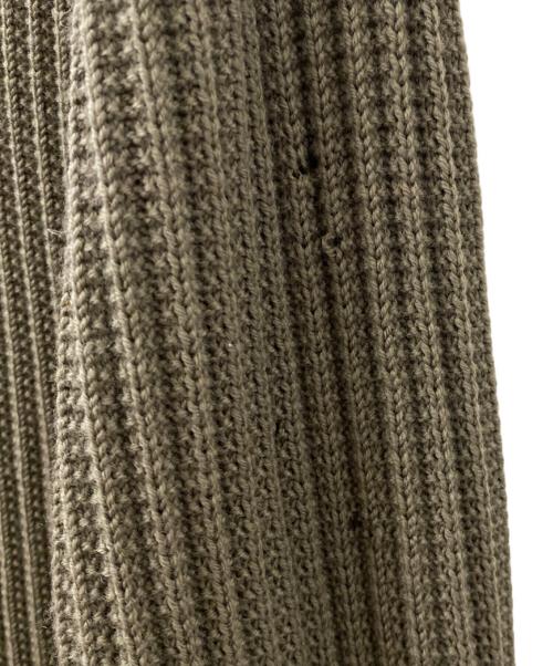 Salvatore Ferragamo（サルヴァトーレ フェラガモ）Salvatore Ferragamo (サルヴァトーレ フェラガモ) スウェードニットブルゾン ベージュ サイズ:Lの古着・服飾アイテム