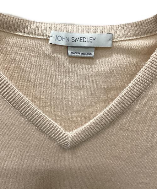 JOHN SMEDLEY（ジョンスメドレー）JOHN SMEDLEY (ジョンスメドレー) ニットベスト ベージュ サイズ:Mの古着・服飾アイテム