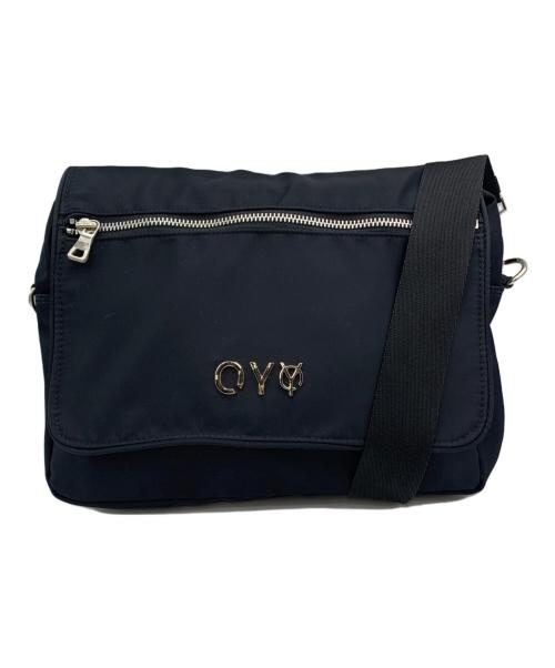 OY（オーワイ）OY (オーワイ) LAYERED CROSS BAG/レイヤードクロスバッグ ブラックの古着・服飾アイテム