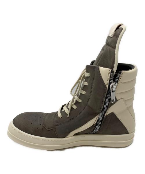 RICK OWENS（リックオウエンス）RICK OWENS (リックオウエンス) GEO BASKET グレー×アイボリー サイズ:SIZE 43の古着・服飾アイテム
