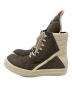 RICK OWENS (リックオウエンス) GEO BASKET グレー×アイボリー サイズ:SIZE 43：70000円