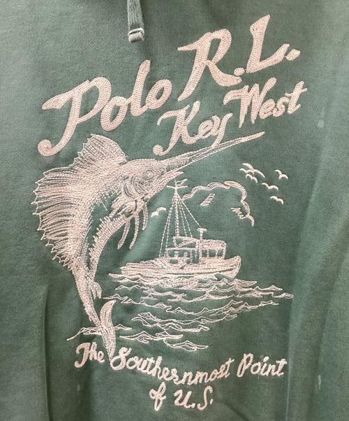 POLO RALPH LAUREN（ポロ・ラルフローレン）POLO RALPH LAUREN (ポロ・ラルフローレン) プルオーバーパーカー グリーン サイズ:Sの古着・服飾アイテム