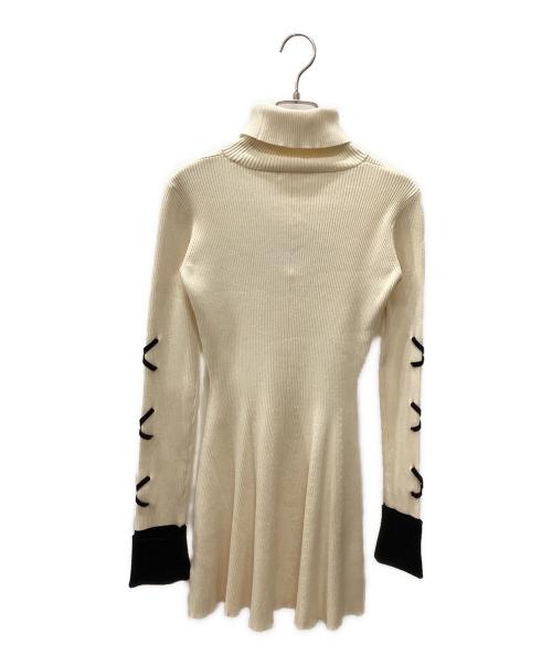 darich（ダーリッチ）darich (ダーリッチ) ニットワンピース ホワイト サイズ:Freeの古着・服飾アイテム