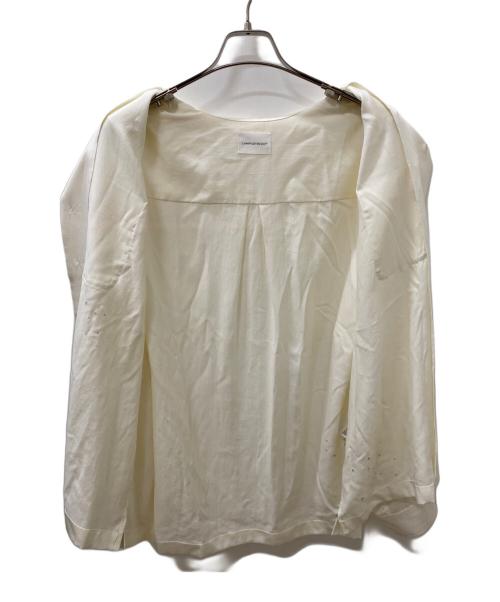 CAMPHOR WOOD（カンファーウッド）CAMPHOR WOOD (カンファーウッド) ラインストーンレーヨンシャツ ホワイト サイズ:Mの古着・服飾アイテム