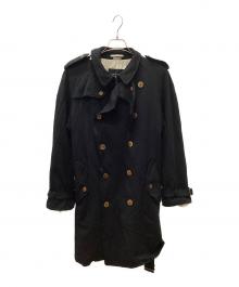 COMME des GARCONS HOMME PLUS（コムデギャルソンオムプリュス）の古着「11AW 縮絨ベルテッドダブルコート」｜ブラック