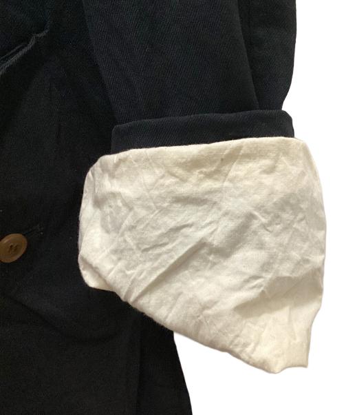 COMME des GARCONS HOMME PLUS（コムデギャルソンオムプリュス）COMME des GARCONS HOMME PLUS (コムデギャルソンオムプリュス) 11AW 縮絨ベルテッドダブルコート ブラック サイズ:Lの古着・服飾アイテム