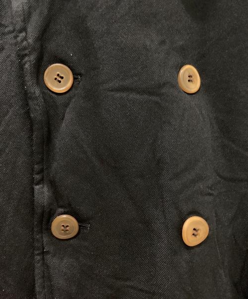 COMME des GARCONS HOMME PLUS（コムデギャルソンオムプリュス）COMME des GARCONS HOMME PLUS (コムデギャルソンオムプリュス) 11AW 縮絨ベルテッドダブルコート ブラック サイズ:Lの古着・服飾アイテム