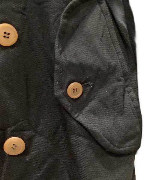 COMME des GARCONS HOMME PLUS（コムデギャルソンオムプリュス）COMME des GARCONS HOMME PLUS (コムデギャルソンオムプリュス) 11AW 縮絨ベルテッドダブルコート ブラック サイズ:Lの古着・服飾アイテム
