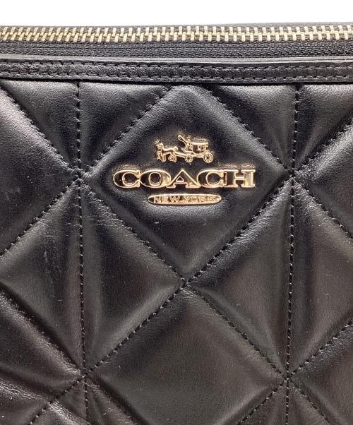 COACH（コーチ）COACH (コーチ) キルティングチェーントートバッグ ブラックの古着・服飾アイテム