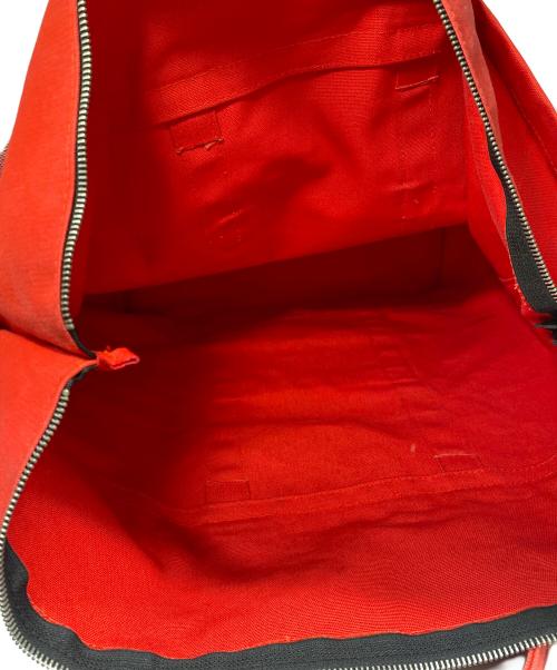 marimekko（マリメッコ）marimekko (マリメッコ) 00s 旧タグ  ペルスカッシトートバッグ レッドの古着・服飾アイテム