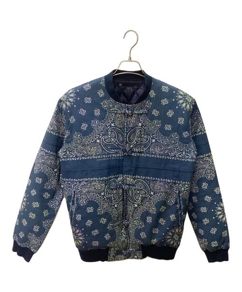 XX FOUR（ダブルエックスフォー）XX FOUR (ダブルエックスフォー) ペイズリーチャイナジャケット ブルー サイズ:Mの古着・服飾アイテム