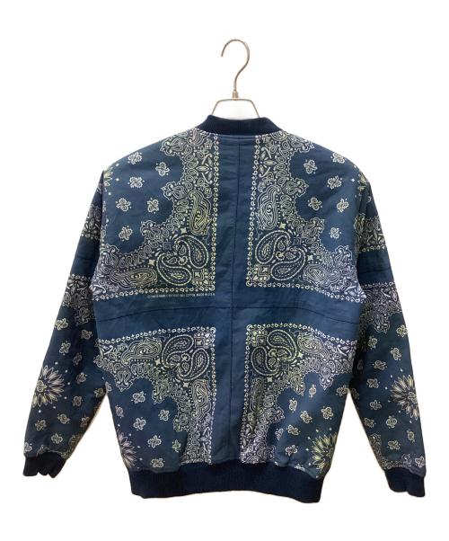 XX FOUR（ダブルエックスフォー）XX FOUR (ダブルエックスフォー) ペイズリーチャイナジャケット ブルー サイズ:Mの古着・服飾アイテム