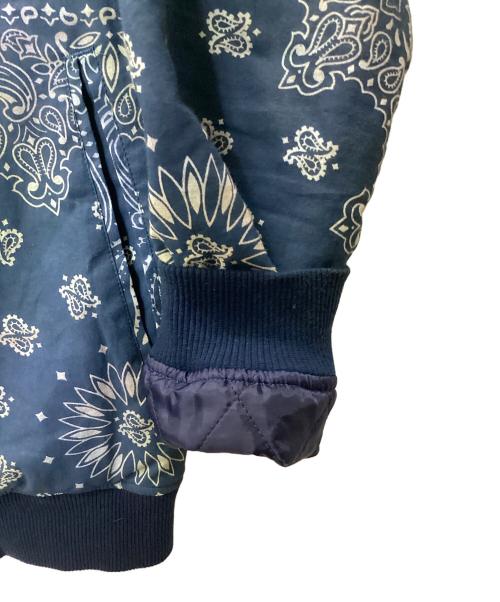 XX FOUR（ダブルエックスフォー）XX FOUR (ダブルエックスフォー) ペイズリーチャイナジャケット ブルー サイズ:Mの古着・服飾アイテム