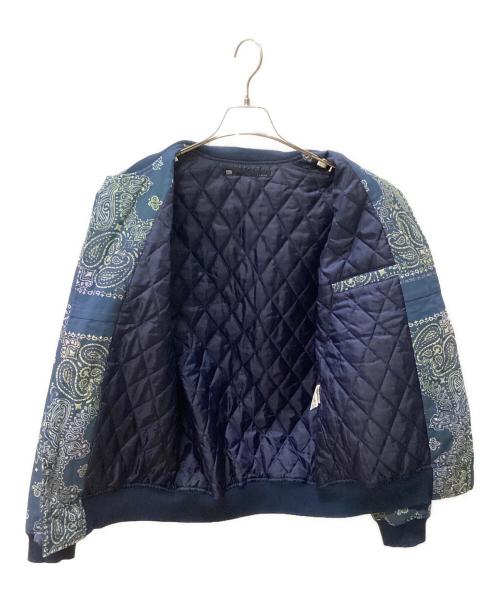 XX FOUR（ダブルエックスフォー）XX FOUR (ダブルエックスフォー) ペイズリーチャイナジャケット ブルー サイズ:Mの古着・服飾アイテム