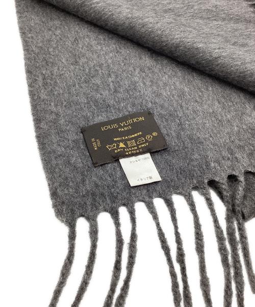 LOUIS VUITTON（ルイ ヴィトン）LOUIS VUITTON (ルイ ヴィトン) カシミヤマフラー グレーの古着・服飾アイテム