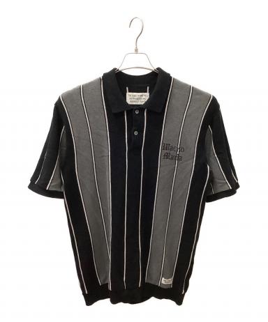 中古・古着通販】WACKO MARIA (ワコマリア) ニットポロ ブラック