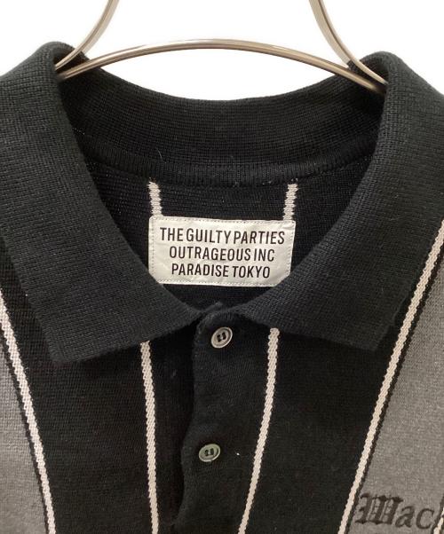 WACKO MARIA（ワコマリア）WACKO MARIA (ワコマリア) ニットポロ ブラック サイズ:Mの古着・服飾アイテム