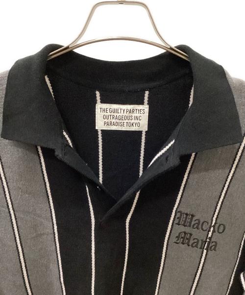 WACKO MARIA（ワコマリア）WACKO MARIA (ワコマリア) ニットポロ ブラック サイズ:Mの古着・服飾アイテム