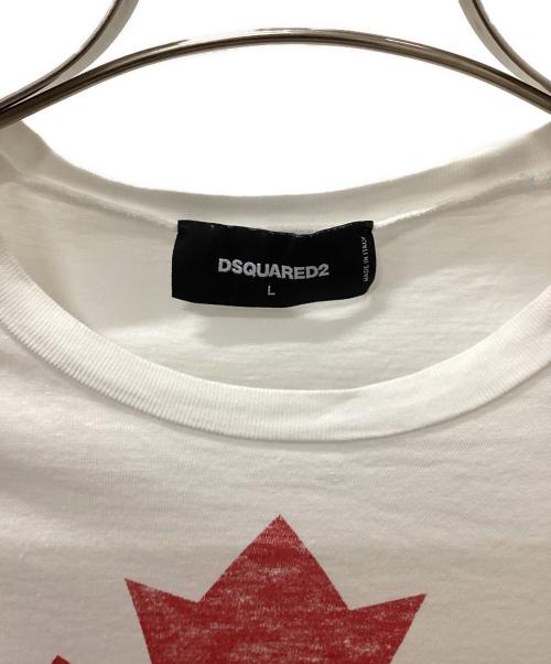 DSQUARED2（ディースクエアード）DSQUARED2 (ディースクエアード) ペプシコラボ長袖カットソー ホワイト サイズ:Lの古着・服飾アイテム