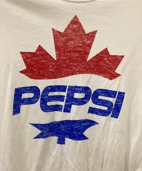 DSQUARED2（ディースクエアード）DSQUARED2 (ディースクエアード) ペプシコラボ長袖カットソー ホワイト サイズ:Lの古着・服飾アイテム