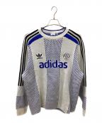 adidasアディダス）の古着「3STRIPE」｜ホワイト×ブルー