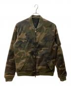 HYDROGENハイドロゲン）の古着「DOUBLE MILITARY BOMBER」｜オリーブ