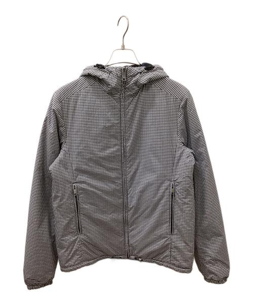 PRADA SPORTS（プラダスポーツ）PRADA SPORTS (プラダスポーツ) ギンガムチェックナイロン中綿ジャケット ホワイト×ネイビー サイズ:46の古着・服飾アイテム